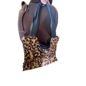 Large Vince Camuto Black Leather/Cow Hair Bag